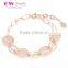 New Design Adjustable 18K Gold Plating Genuine Polished 925 Silver bracelet