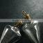 35*18MM water drop glass tube bottle wish pendant charm with bronze bail DIY glass dome jewelry supplies1810419