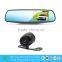 dvr h 264 dual cameras mirror car dvr vehicle blackbox dvr XY-9064