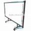 White teaching board with whiteboard stand and bracket