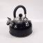 Black Color Stainless Steel Whistling Kettle Whistle With Plastic Handle