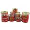 hard open tin tomato paste with red color