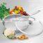 stainless steel non-stick fly pan with glass cover