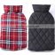 Fashion british style double sides available pet accessories dog clothes