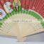 The best selling cheap bamboo fan paper fan bamboo paper fan for promotion wedding gift business gift