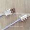 New arrival customized wholesale metal braided usb cable 2 in 1 mirco usb cable for iphone &samsung