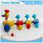 colorful Pull Along duck family Wooden Toy wiggles as you pull they makea fun baby