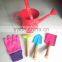 garden tool set with metal pail bucket