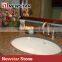 Newstar quartz stone one piece bathroom sink and countertop