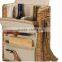 Wicker Picnic Basket With Wine Bottle Holder and Cutting Board, Cheese Knife