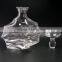 900ml glass whiskey decanter with special shape glass wine decanter, glass decanter