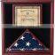 Customize High-grade triangle wooden flag box