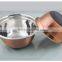 Stainless Steel Anti Skid Mixing Bowl with Copper Finish