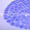 Fashion wood grain oval pvc bath mat