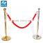 2pcs Black Steel Crowd Control Stanchion