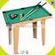 2017 Wholesale high quality kids mini wooden billiard snooker table W11A032