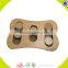 Wholesale interactive wooden puppy toy for dogs cats funny pets IQ training wooden puppy toy W06F039