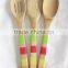 colors handle bamboo spoon/cute kitchen utensil sets