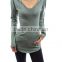 cotton hoodie ribbed sides pocket curve hem tunic casual top Adult age plain crop tops,long sleeve top,online clothing store