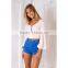 Guangzhou women clothing ruffle raglan tops designer blouse patterns