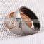 popular style red diamond gemstone titantium rings women loved titanium finger rings for engagement party 2016