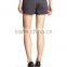 Stylish dark gray Customized High Quality office lady jeans Hot Shorts Wholesale