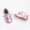 Leather mocassins baby shoes children girls soft sole