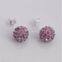 shamballa earring silver jewelry #02