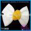 Kids white color bowknot headband hair accessory