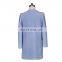 Guangzhou Clothing Wholesale V Neck Bowknot Stitching Women Woolen Coat