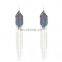 Sequin Chain fringed Earring Choker Necklace Suit Jeweley Set