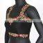Stylish floral embroidery on black bengal silk fabric for women