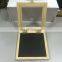 Free sample wooden clear window small gift wooden box with lock