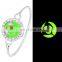 Hot sale Luminous colorful glow in the dark american diamond dolphin shaped bangles