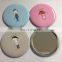 CMYK printed light tin button mirror
