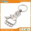 New arrival silver hand shape key chain bottle opener