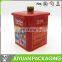 105x105 recycled metal tin cookie container whole sale