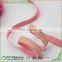 3/8" Wholesale gold foil stripes printing peach foe ribbon