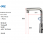 WL-01-002 single hole SUS304 Faucet 35mm cartridge brushed nickel high end kitchen faucets