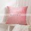 Decorative Throw Pillow Covers Soft Particles Velvet Solid Cushion Covers