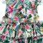 Toddler Floral Halter Bodysuit Ruffle Baby Girl Romper