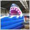 Plato 0.55MM PVC Tarpaulin Shark Theme Interactive Game Inflatable Two Lane Bungee Run