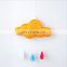 decoration Wall Hanging Baby Nursery Felt Cloud and Drops Baby Mobile