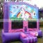 Pink Inflatable Bouncer Unicorn Jumpers Bounce House Inflatable Jumping Castle Commercial
