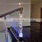 Stair Railing Stainless Steel Acrylic Handrail Post Titanium Satin or Mirror