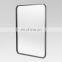 hot sale 5mm black iron frame silver mirror for bathroom decoration