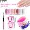 Nail extension builder gel set pink white poly gel kit