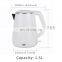 Honeyson portable tea kettle electric water coffee  with cord Stainless steel 1.5L