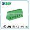 China 5.08mm PCB Screw Terminal Block 2 Pole Connector