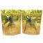 Custom digital printed foil plastic stand up pouch with zipper for food